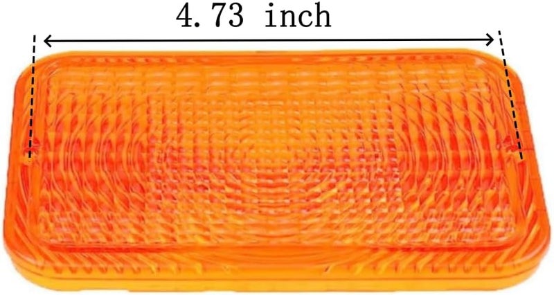 Sootim Replacement Amber Lens RE70020 Warning Lamp Lens Fits JD 5093EN 5101EN 5105 1023E 1026R 2210 2305 2320 2520 3032E 3038E 3120 3203 3320 3520 3720 4010 4100 4110 4115 Tractors(2Pcs) - Image 3